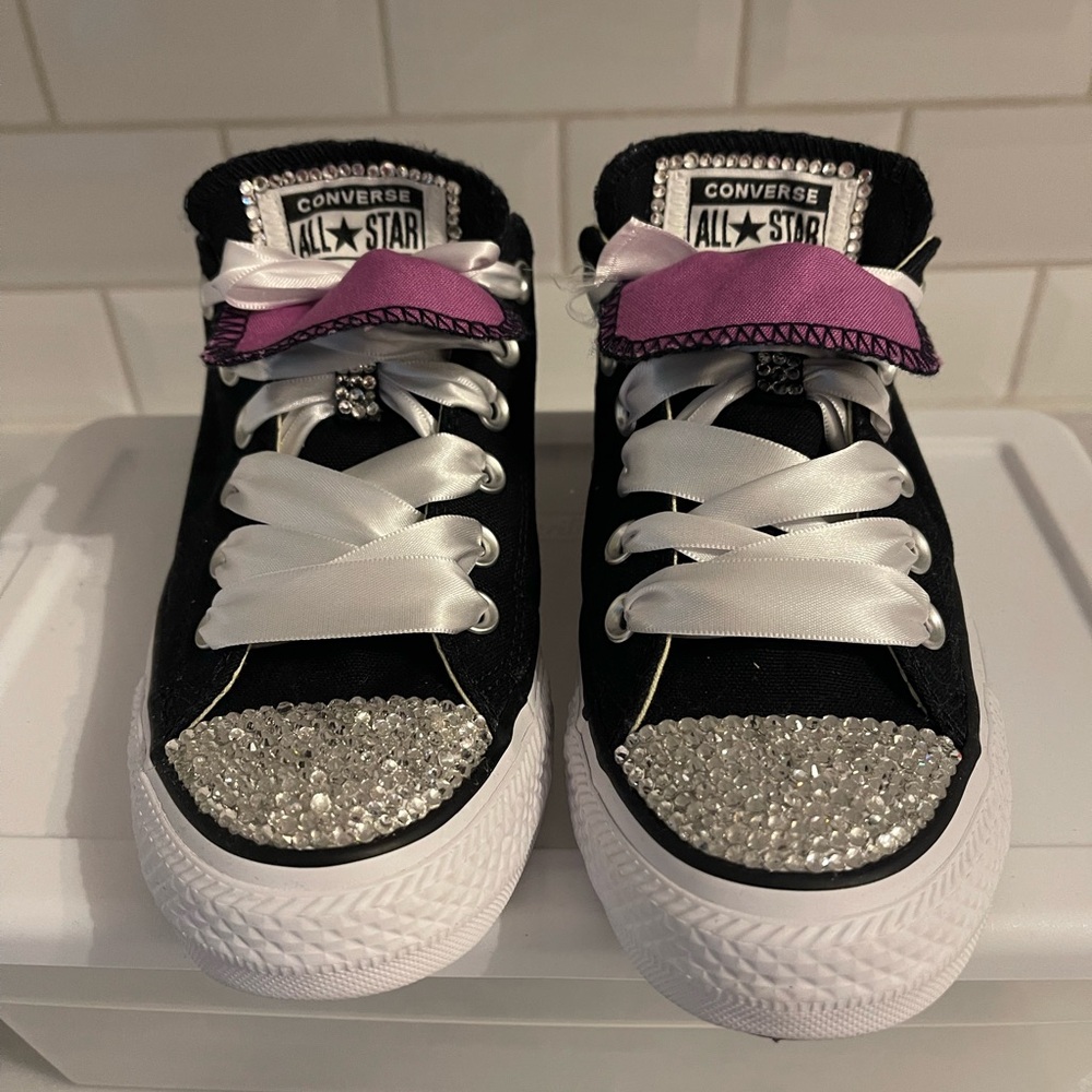**New** Custom Bling Converse Size 8 - image 1
